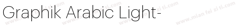 Graphik Arabic Light字体转换